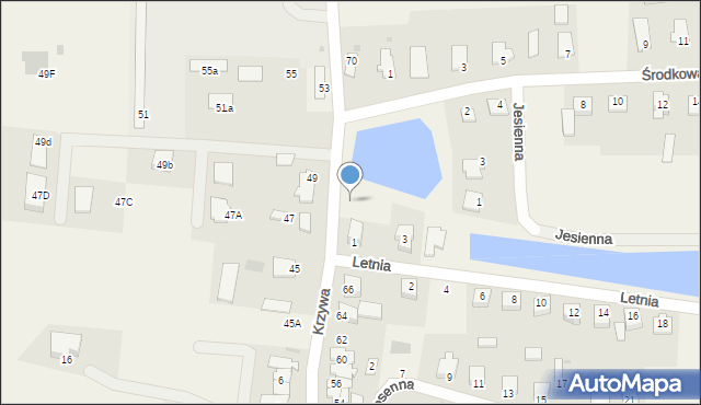 Szerominek, Płońska, 68, mapa Szerominek