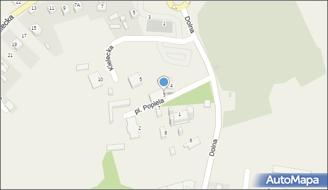 Szewna, Plac Popiela Marcina, ks., 3, mapa Szewna