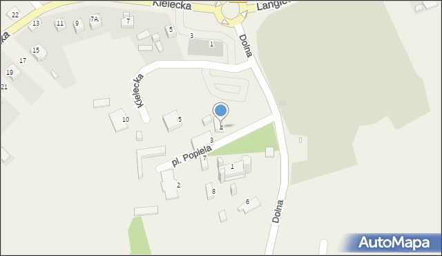 Szewna, Plac Popiela Marcina, ks., 4, mapa Szewna