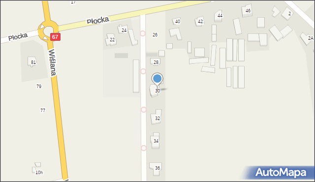 Szpetal Górny, Płocka, 30, mapa Szpetal Górny