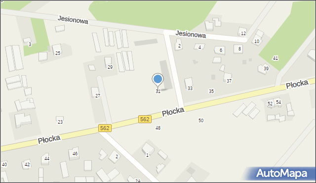 Szpetal Górny, Płocka, 31, mapa Szpetal Górny