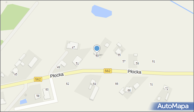 Szpetal Górny, Płocka, 53, mapa Szpetal Górny