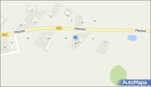 Szpetal Górny, Płocka, 68, mapa Szpetal Górny