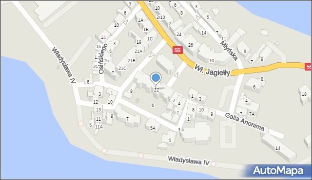Sztum, Plac Wolności, 22, mapa Sztum