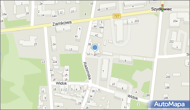Szydłowiec, Plac Konopnickiej Marii, 10, mapa Szydłowiec
