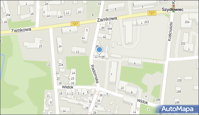 Szydłowiec, Plac Konopnickiej Marii, 11, mapa Szydłowiec