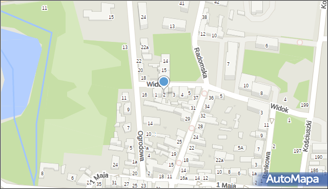 Szydłowiec, Plac Konopnickiej Marii, 2, mapa Szydłowiec
