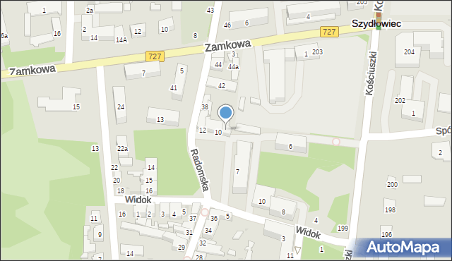 Szydłowiec, Plac Konopnickiej Marii, 9, mapa Szydłowiec