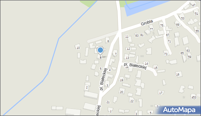 Tarnobrzeg, Plac Matki Białeckiej Kolumby, 6, mapa Tarnobrzegu