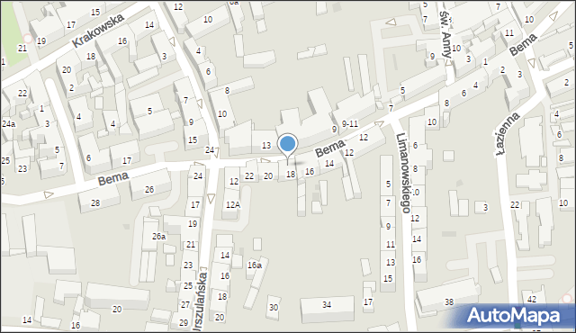 Tarnów, Plac Bema Józefa, gen., 18, mapa Tarnów