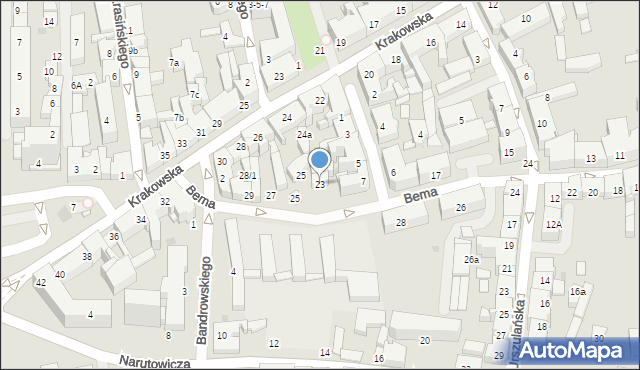Tarnów, Plac Bema Józefa, gen., 23, mapa Tarnów