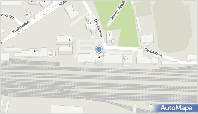 Tarnów, Plac Dworcowy, 4, mapa Tarnów