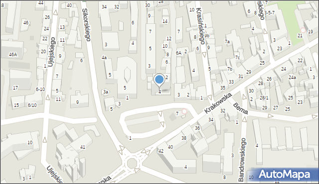 Tarnów, Plac Kościuszki Tadeusza, gen., 4, mapa Tarnów