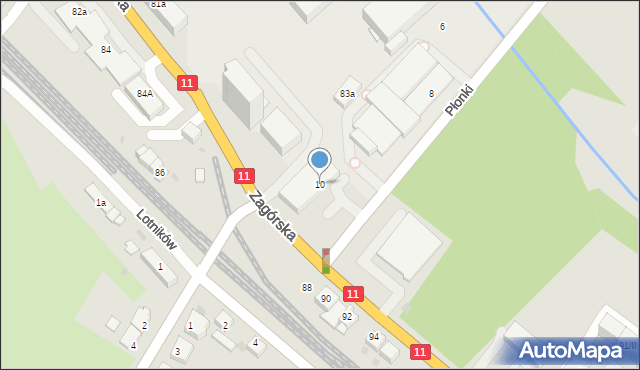 Tarnowskie Góry, Płonki Edwarda, ks. prał., 10, mapa Tarnowskie Góry