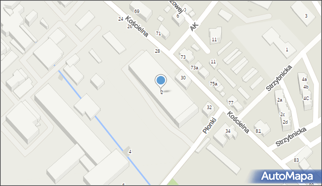 Tarnowskie Góry, Płonki Edwarda, ks. prał., 2, mapa Tarnowskie Góry