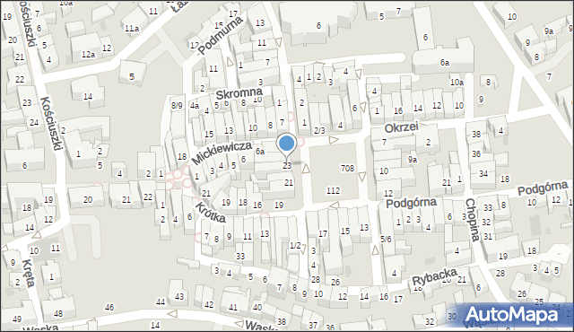 Tczew, Plac Hallera Józefa, gen., 23, mapa Tczew