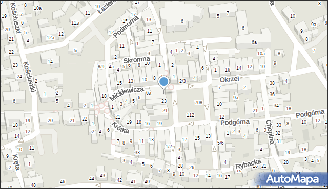 Tczew, Plac Hallera Józefa, gen., 24, mapa Tczew