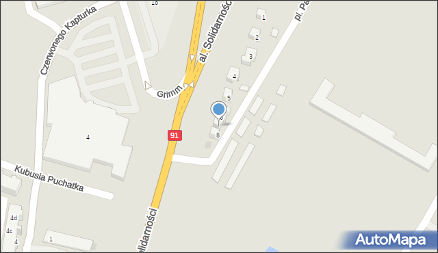 Tczew, Plac Patriotów, 7, mapa Tczew