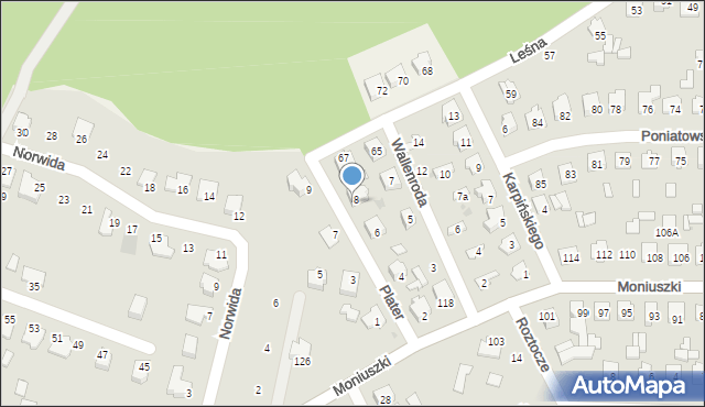 Tomaszów Lubelski, Plater Emilii, 8a, mapa Tomaszów Lubelski