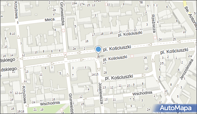 Tomaszów Mazowiecki, Plac Kościuszki Tadeusza, gen., 30, mapa Tomaszów Mazowiecki