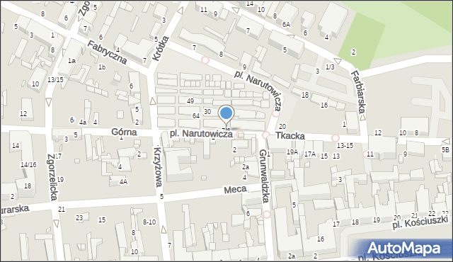 Tomaszów Mazowiecki, Plac Narutowicza Gabriela, 7/6, mapa Tomaszów Mazowiecki