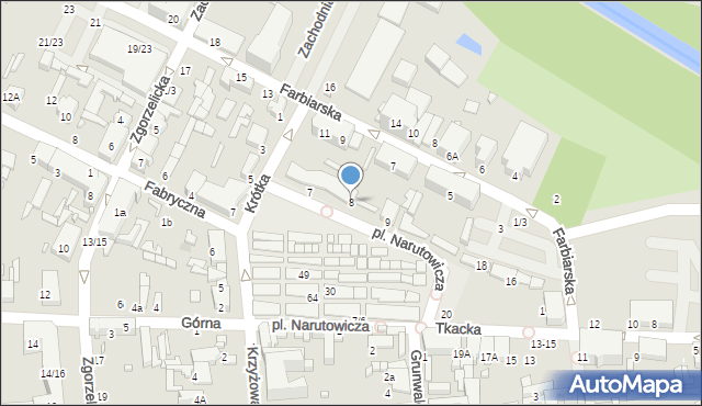 Tomaszów Mazowiecki, Plac Narutowicza Gabriela, 8, mapa Tomaszów Mazowiecki