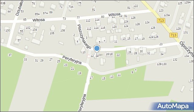 Tomaszów Mazowiecki, Pliszczyńskiego Piotra, 14, mapa Tomaszów Mazowiecki