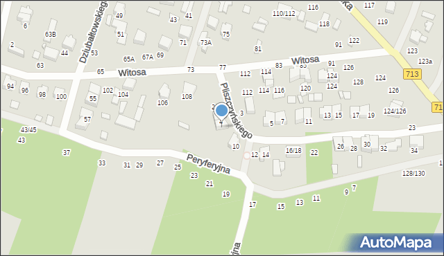 Tomaszów Mazowiecki, Pliszczyńskiego Piotra, 6, mapa Tomaszów Mazowiecki