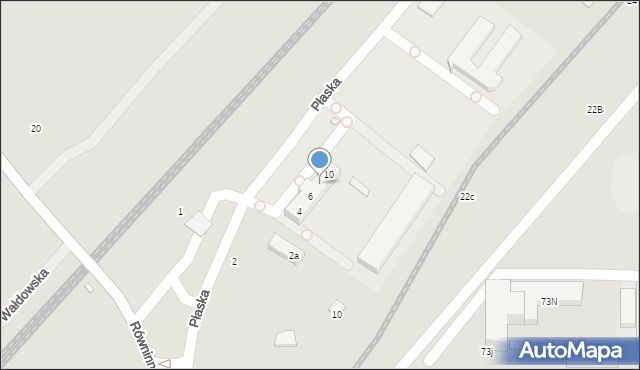Toruń, Płaska, 8, mapa Torunia