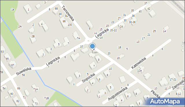 Toruń, Płocka, 9, mapa Torunia