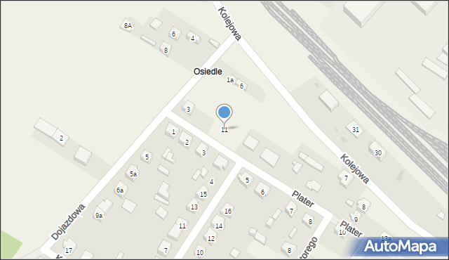 Trębaczew, Plater Emilii, 11, mapa Trębaczew