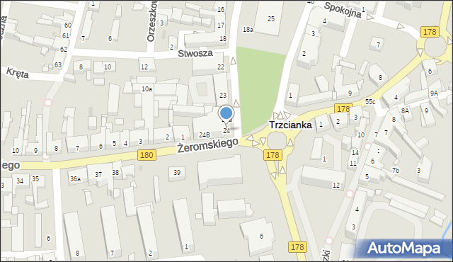 Trzcianka, Plac Pocztowy, 24, mapa Trzcianka