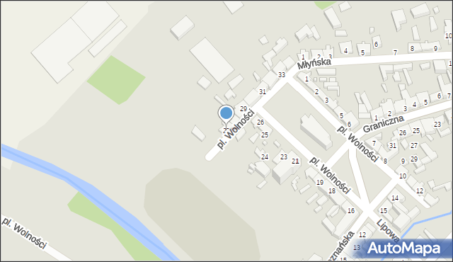 Trzciel, Plac Wolności, 27, mapa Trzciel