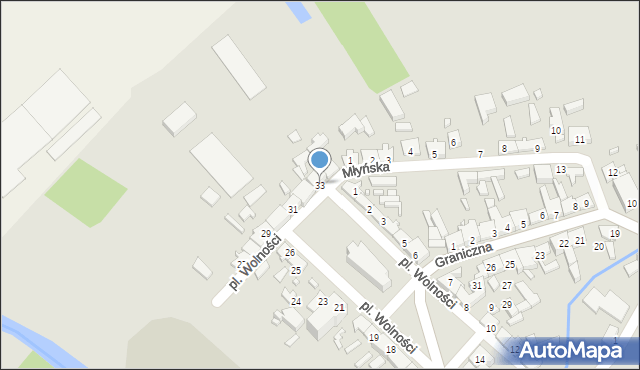 Trzciel, Plac Wolności, 33, mapa Trzciel