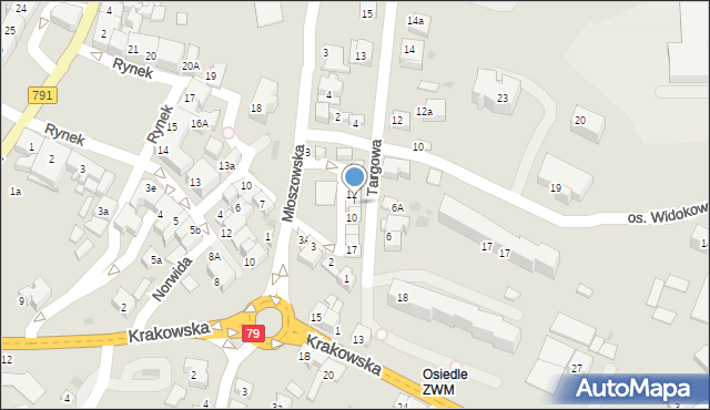 Trzebinia, Plac Targowy, 11, mapa Trzebinia