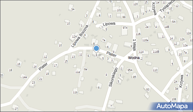 Trzebinia, Plater Emilii, 7, mapa Trzebinia