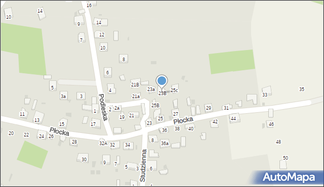 Trzebinia, Płocka, 23B, mapa Trzebinia