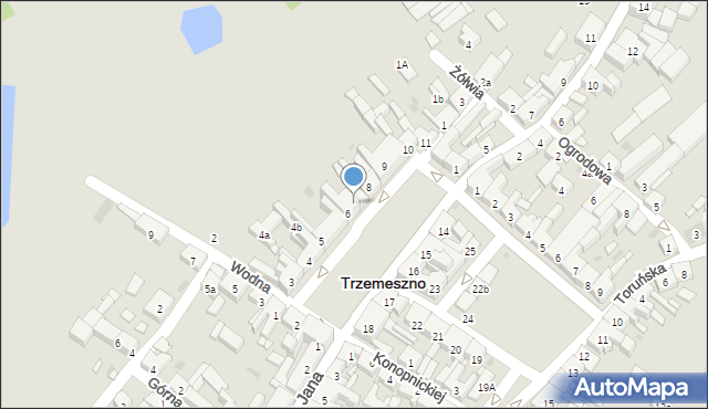 Trzemeszno, Plac Kilińskiego Jana, płk., 7, mapa Trzemeszno