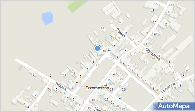 Trzemeszno, Plac Kilińskiego Jana, płk., 9, mapa Trzemeszno