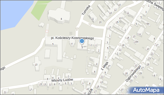 Trzemeszno, Plac Kościeszy-Kosmowskiego Michała, 3, mapa Trzemeszno