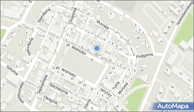 Tuchola, Plac Wolności, 13, mapa Tuchola