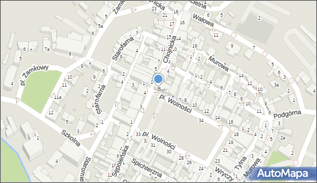 Tuchola, Plac Wolności, 4b, mapa Tuchola