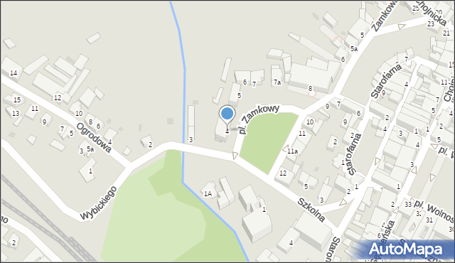 Tuchola, Plac Zamkowy, 4, mapa Tuchola