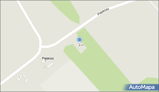 Tuchola, Plaskosz, 5, mapa Tuchola