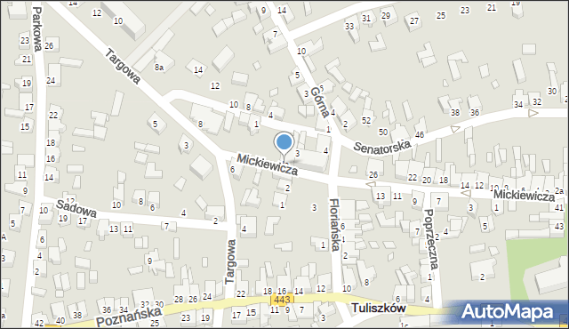Tuliszków, Plac Floriański, 4a, mapa Tuliszków