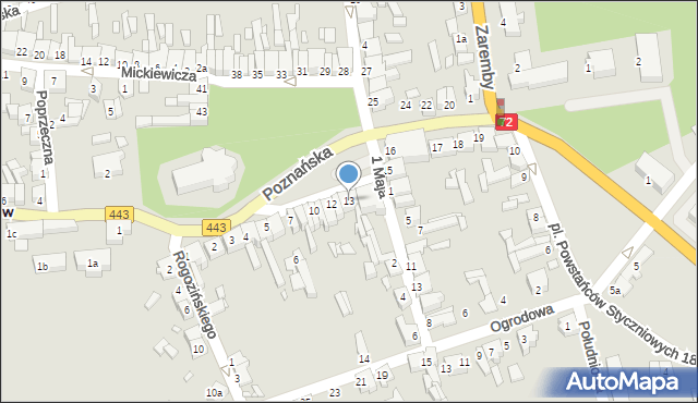 Tuliszków, Plac Wolności, 13, mapa Tuliszków