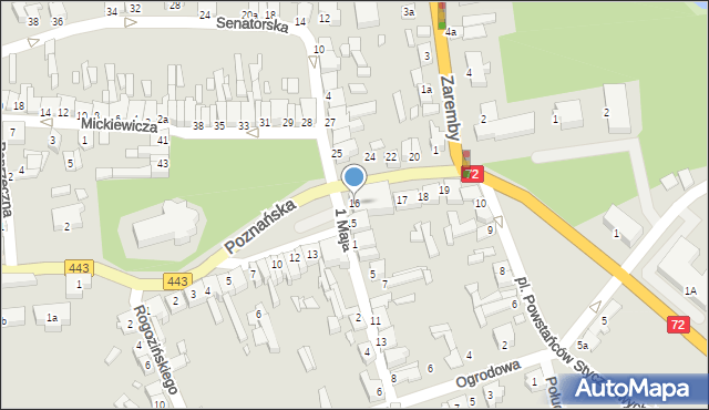 Tuliszków, Plac Wolności, 16, mapa Tuliszków