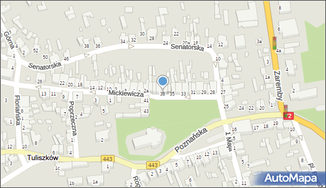 Tuliszków, Plac Wolności, 38, mapa Tuliszków