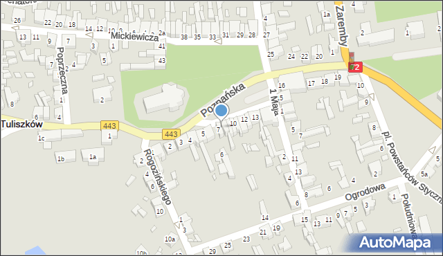 Tuliszków, Plac Wolności, 8, mapa Tuliszków