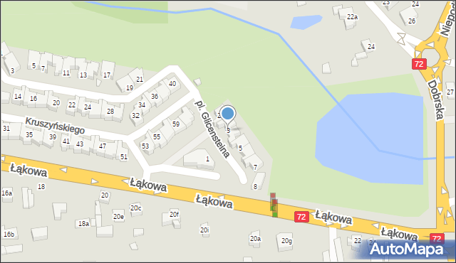 Turek, Plac Glicensteina Henryka, 3, mapa Turka